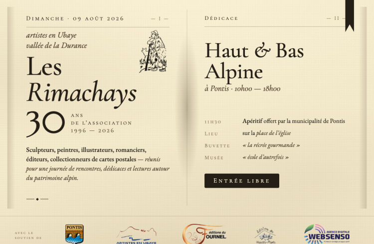Dédicace "haut et bas alpine"_Pontis - Dédicace "haut et bas alpine"_Pontis