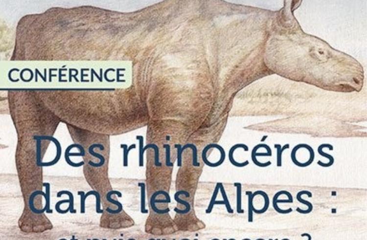 Conférence « Des rhinocéros dans les Alpes : et puis quoi encore ? »_Auzet - Affiche
