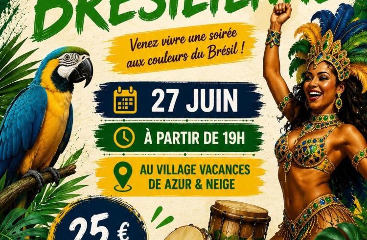 Soirée Brésilienne_Montclar - Affiche Soirée Brésilienne