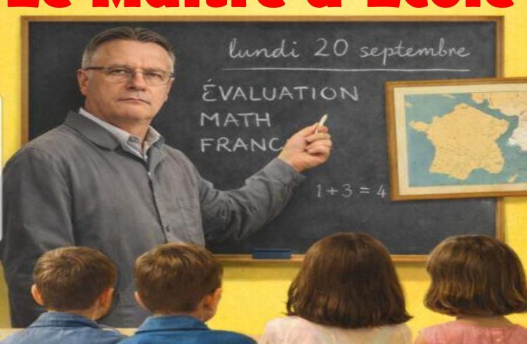 Le maître d'école par Patrick Plauchu_Le Vernet - affiche