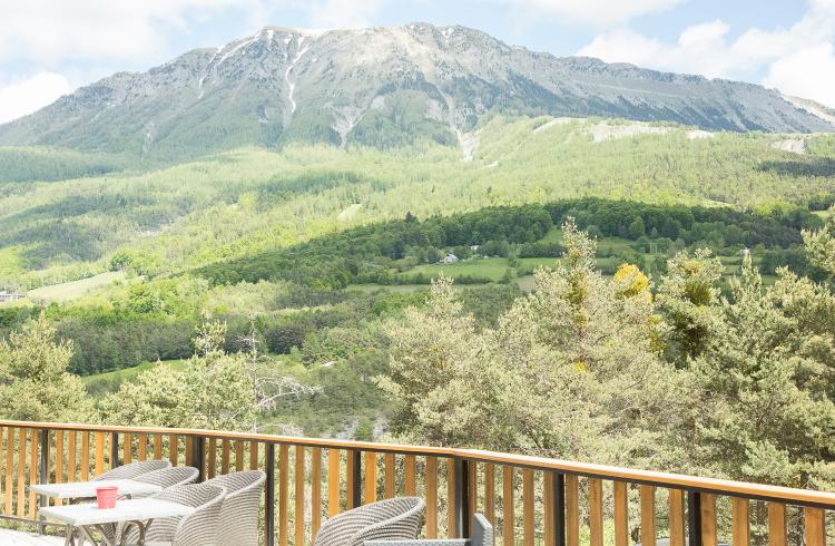 Azur et Neige - Cap France - Vue de la Terrasse