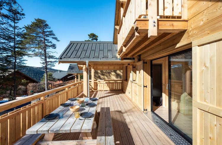 Chalet Cosy Chabanon - Vue terrasse