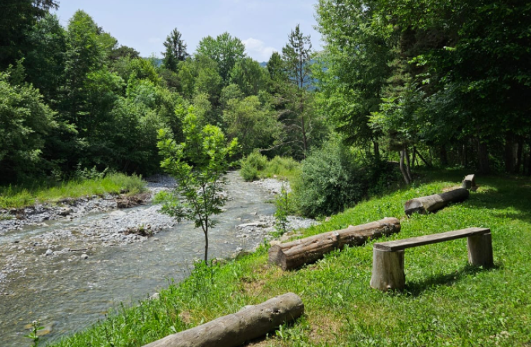 Camping Caravaneige de La Blanche**_Seyne - bord de rivière