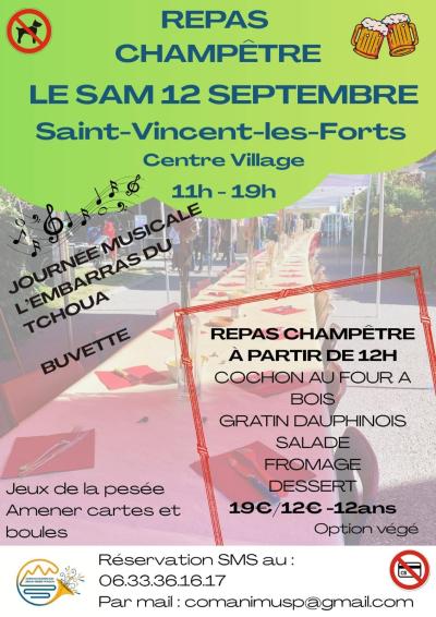 Affiche repas champetre 2026
