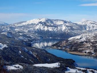 Entre lac et montagnes...